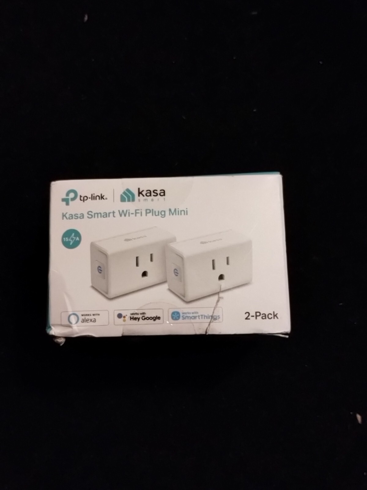 2 Kasa Smart Plug Ultra Mini 15A, Smart Home Wi-Fi Outlet Alexa/Google/IFTTT #F3