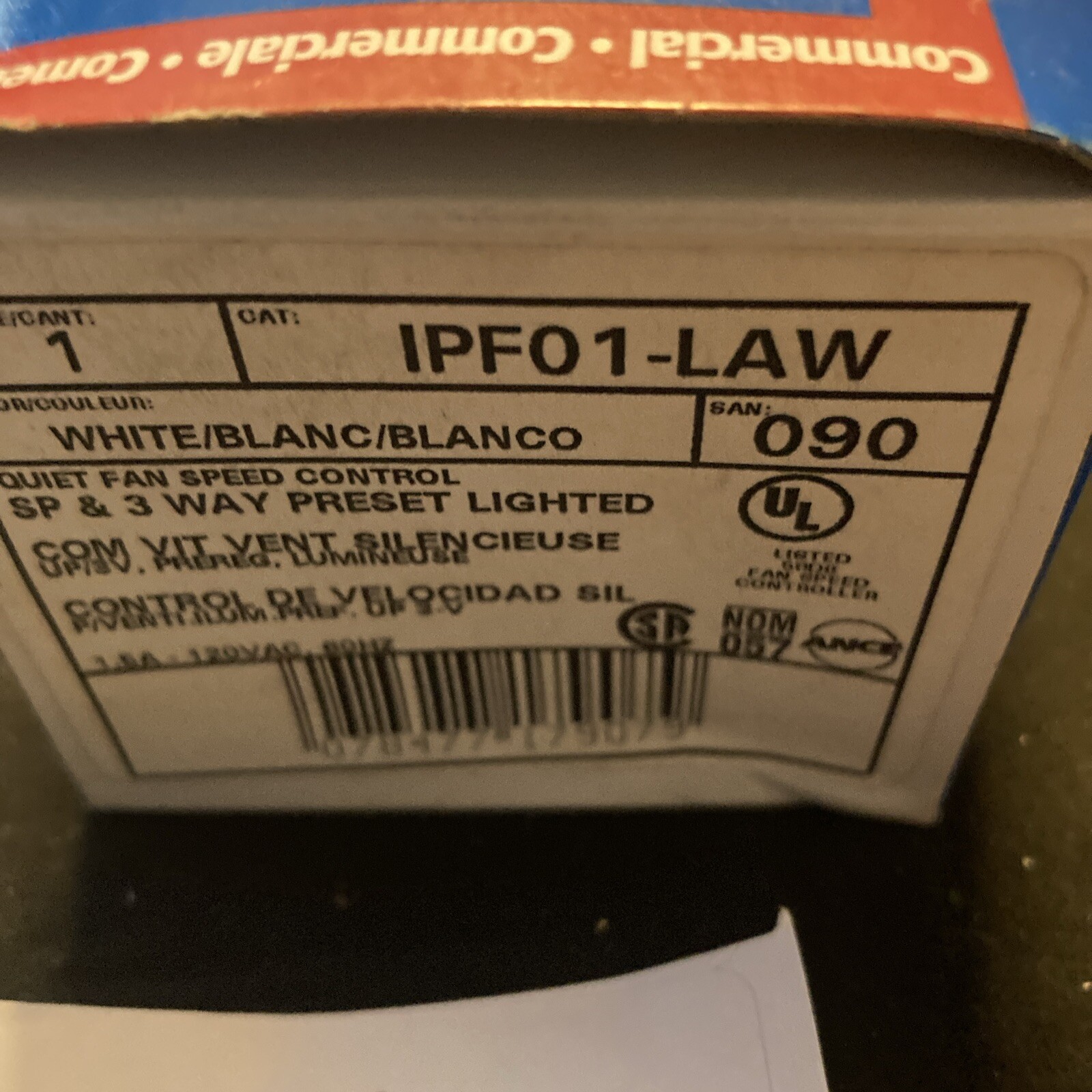 leviton sp & 3 way preset lighted IPF01-LAW
