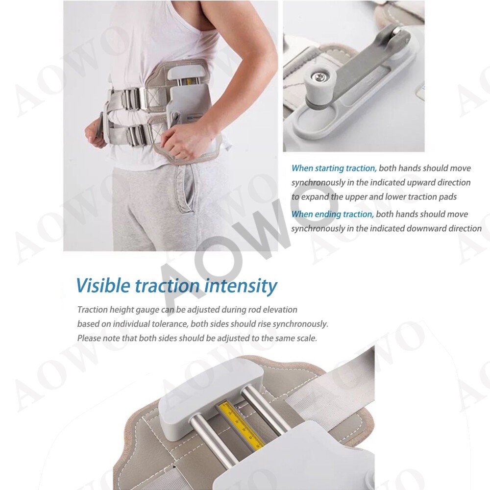 Home Use Lumbar Traction Belt Spinal Decompression for Lower Back Ache Relief