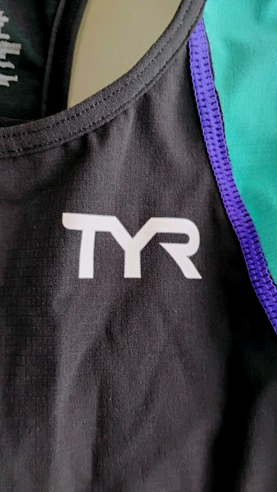 TYR Women's XS Tri Tank Top Competitor Black Turquoise NWT Free Shipping