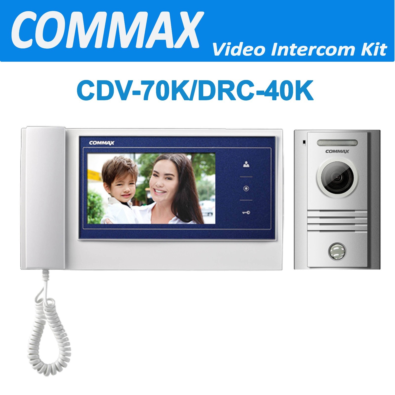 COMMAX 7" Monitor Video Door Phone System Kit CDV-70K/DRC-40K