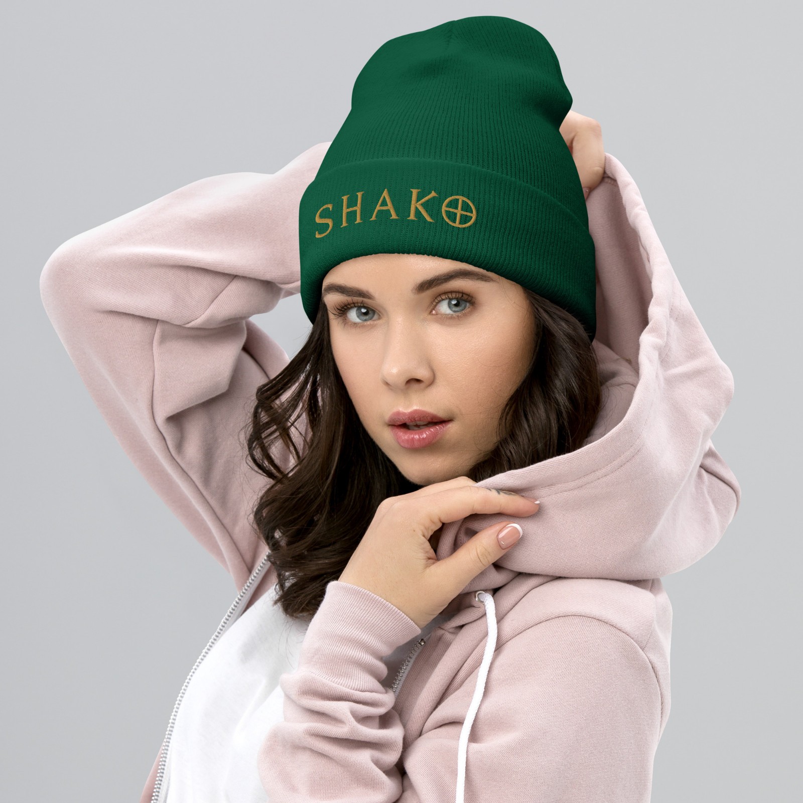 Embroidered Shako Beanie Harlequin Crest Shako beanie diablo beanie