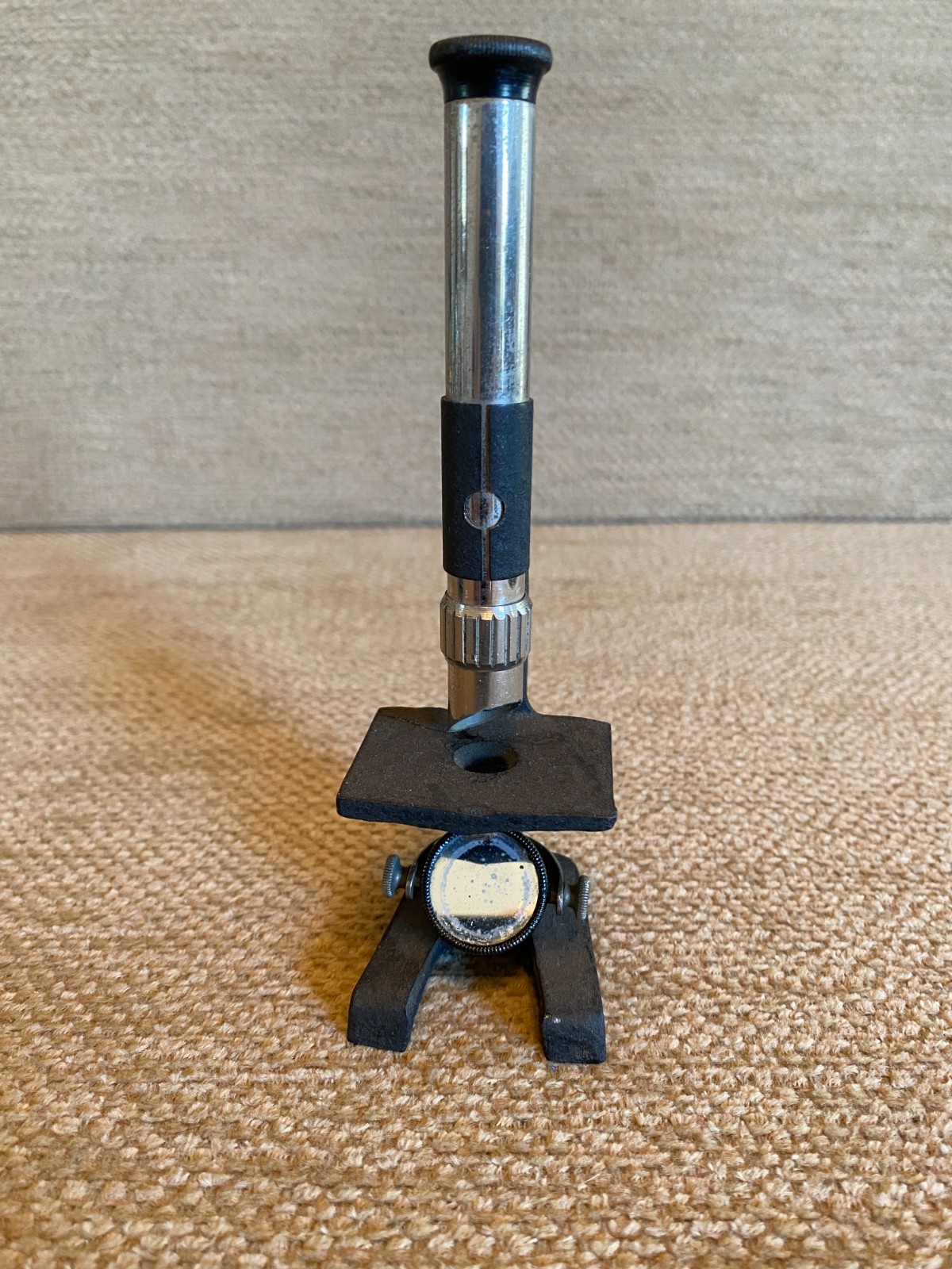 Small Vintage Monocular Pocket Microscope