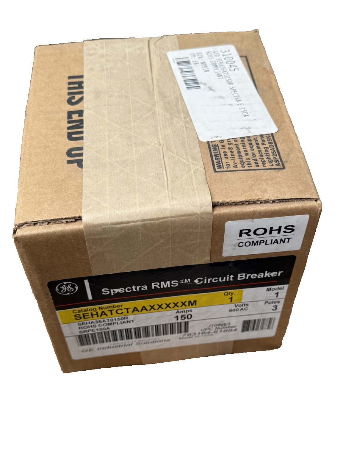 NEW GE SEHA36AT0150 3p 600v 150a 35k Circuit Breaker !FRAME ONLY!! NEW IN BOX