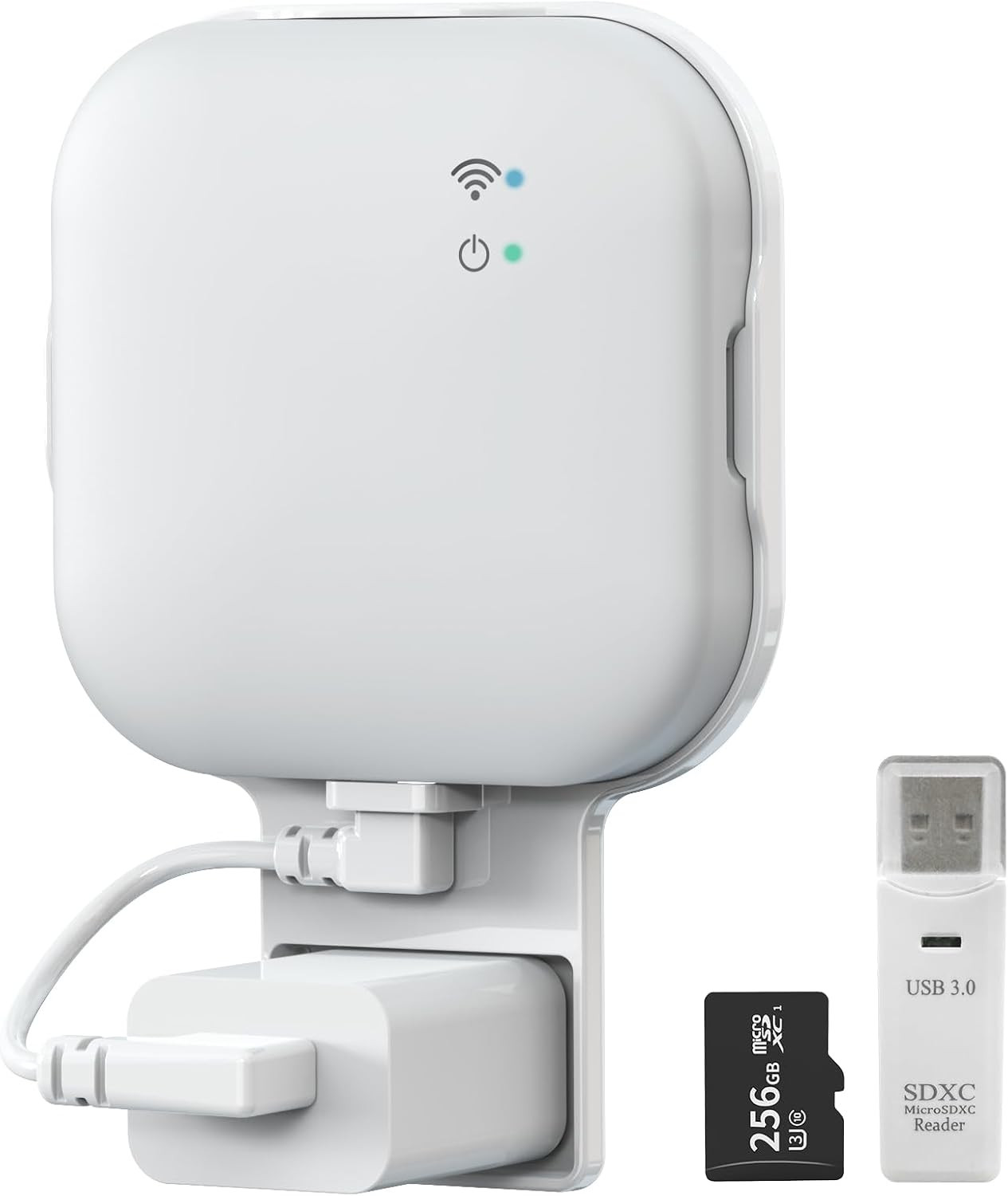 256GB Microsd Card and Wall Mount for Sync Module XR, with USB-C Cable | No-Dril