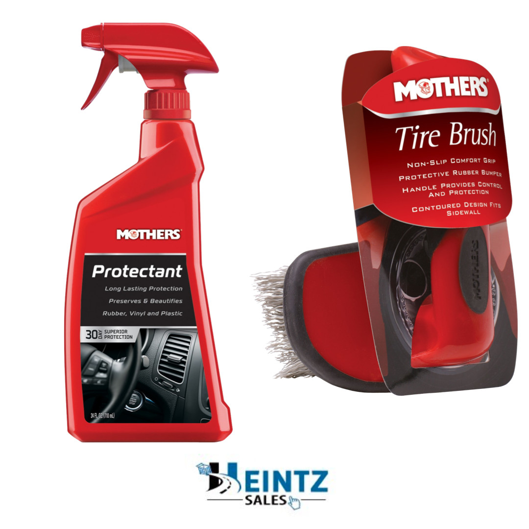 Mothers 05324+156000 Protectant Long lasting Protection  W/ Detailing Tire Brush