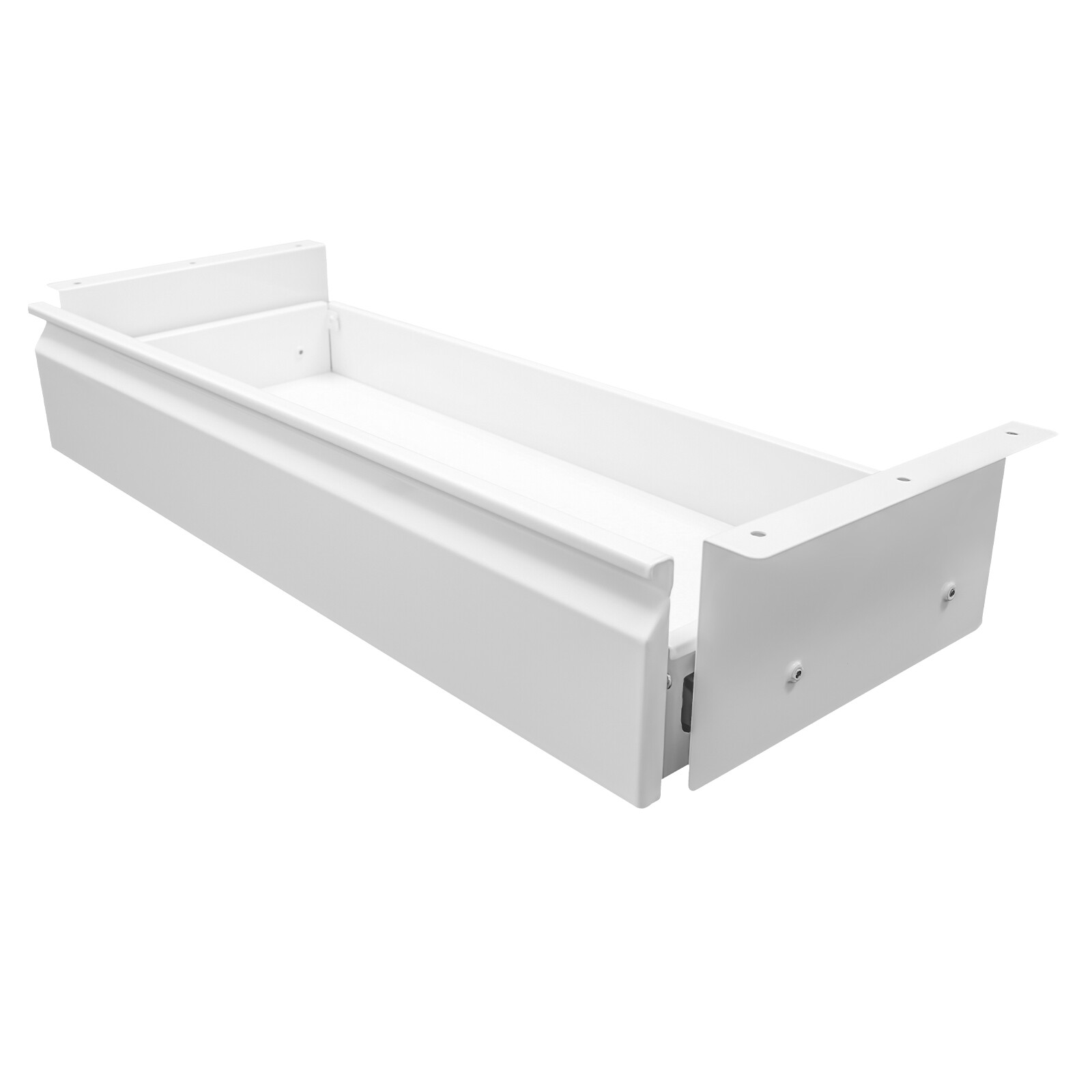 22" Desk Drawer Organizer Tray, Slide Out Office Under Desk Organizer Tray White