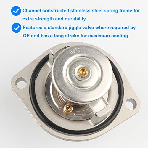Engine Thermostat Assembly, Replace RT-1169, RT1169, 3C3Z-8575-AA, 3C3Z8575AA
