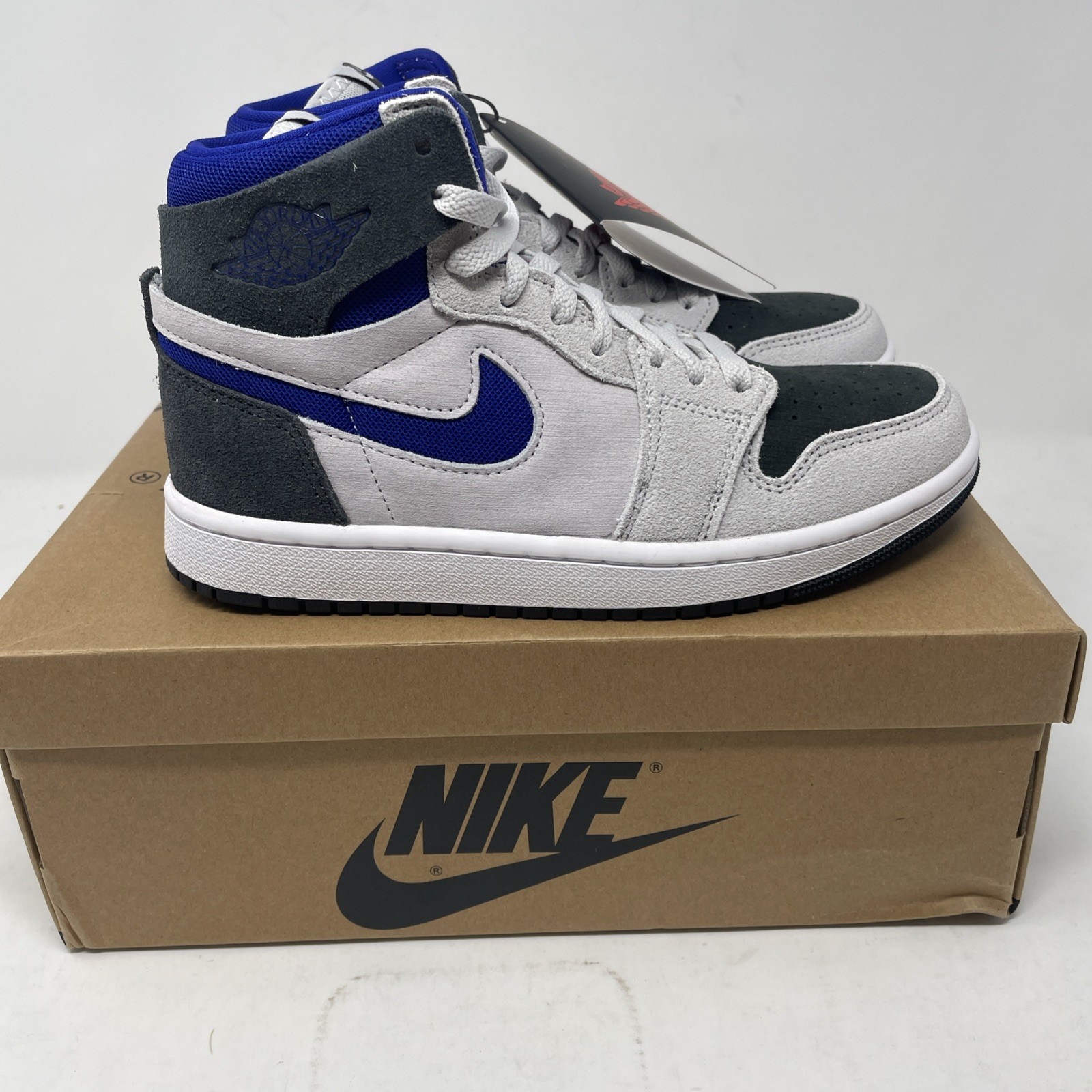 Womens Nike Air Jordan 1 Zoom CMFT 2 Grey Concord DV1305-040 Size 8.5 New
