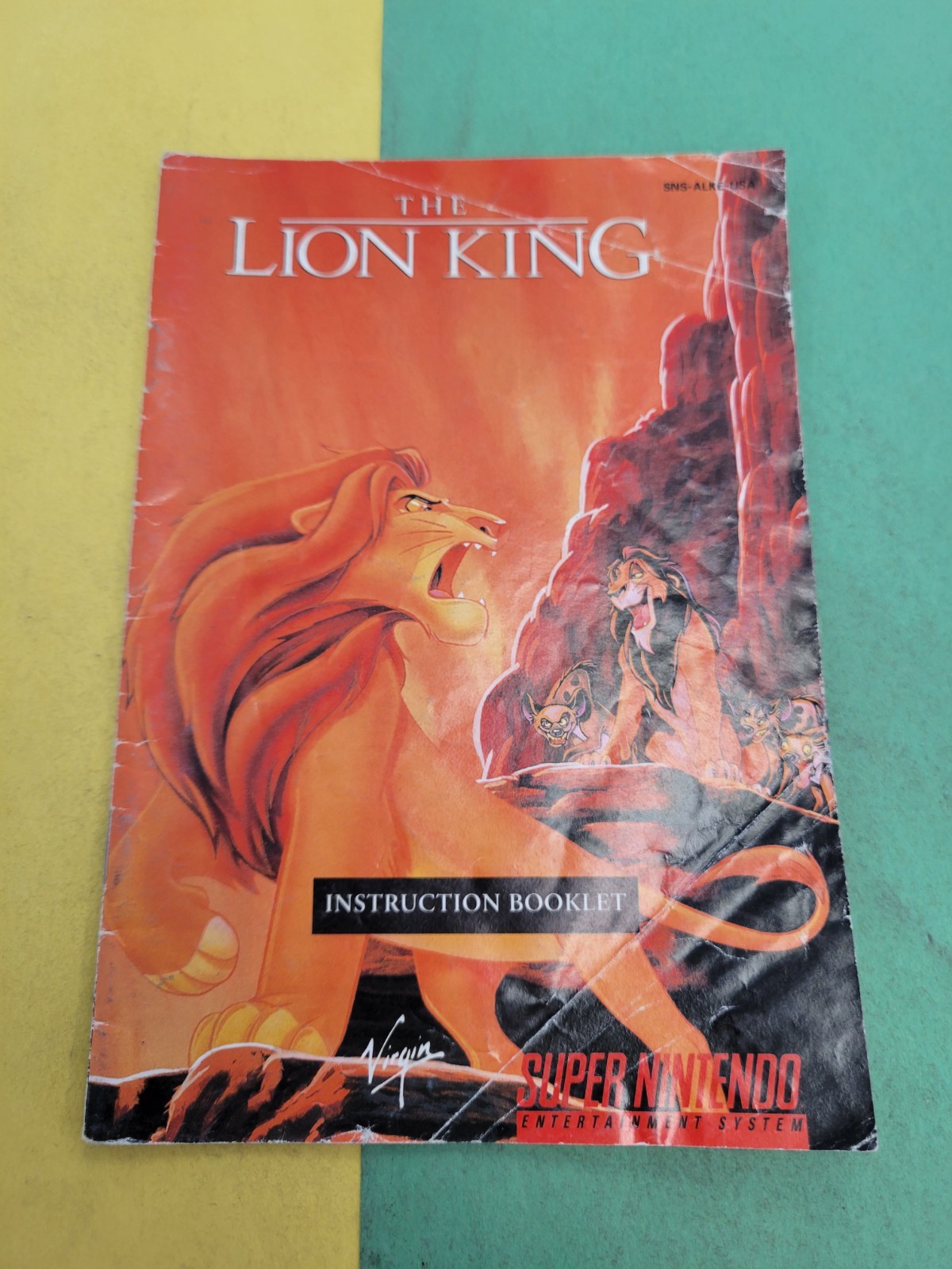 The Lion King  |  Super Nintendo  |  Manual