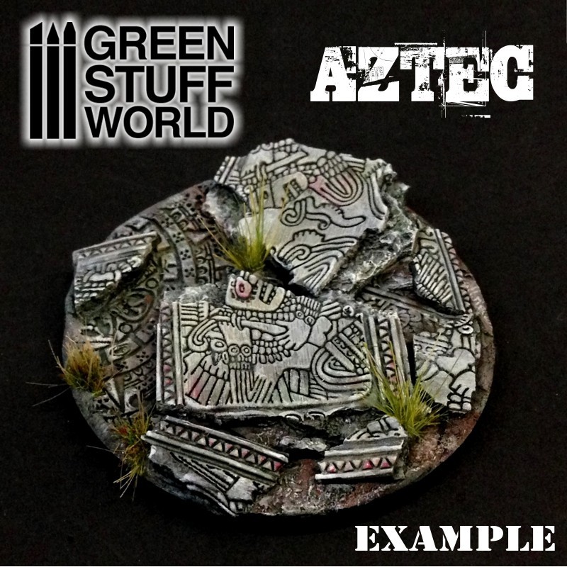 Rolling Pin - AZTEC Texture - Warhammer Bases, Lizards, Green Stuff 40K ...