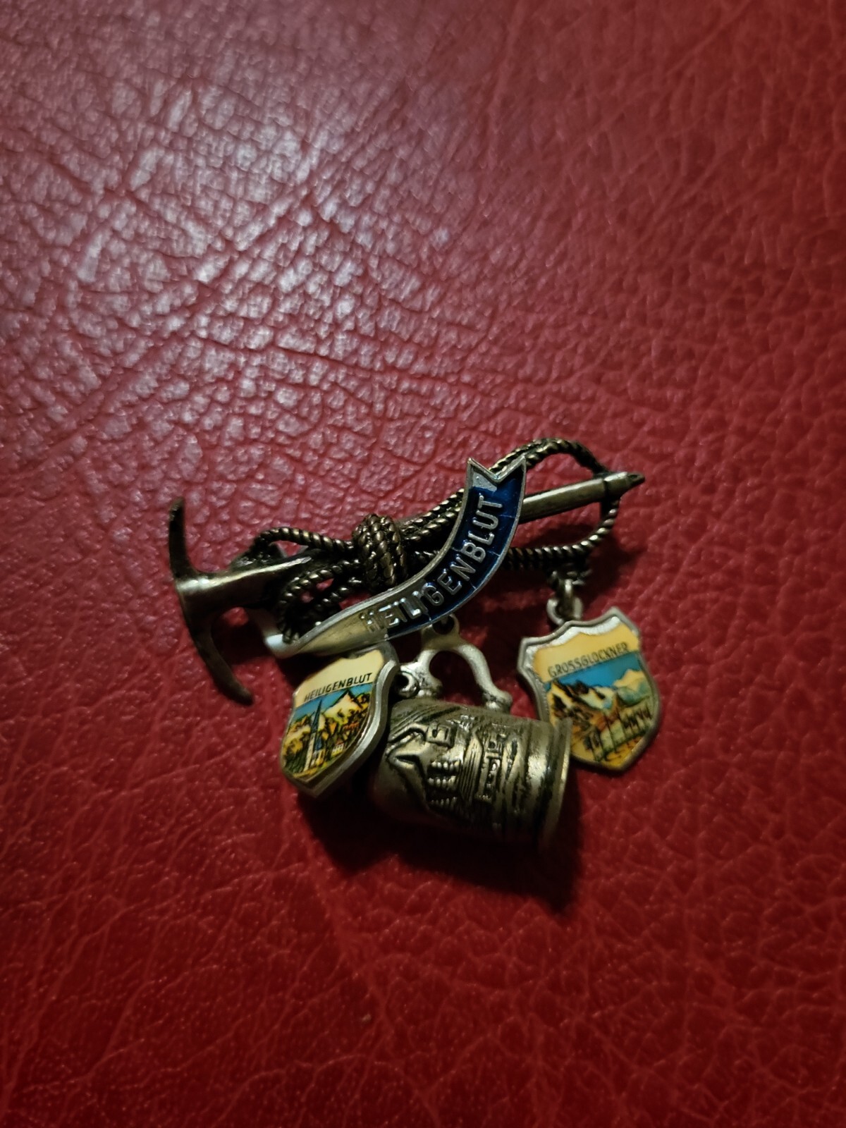 Pin Hatpin Walking Pin Brooch Holy Blood.