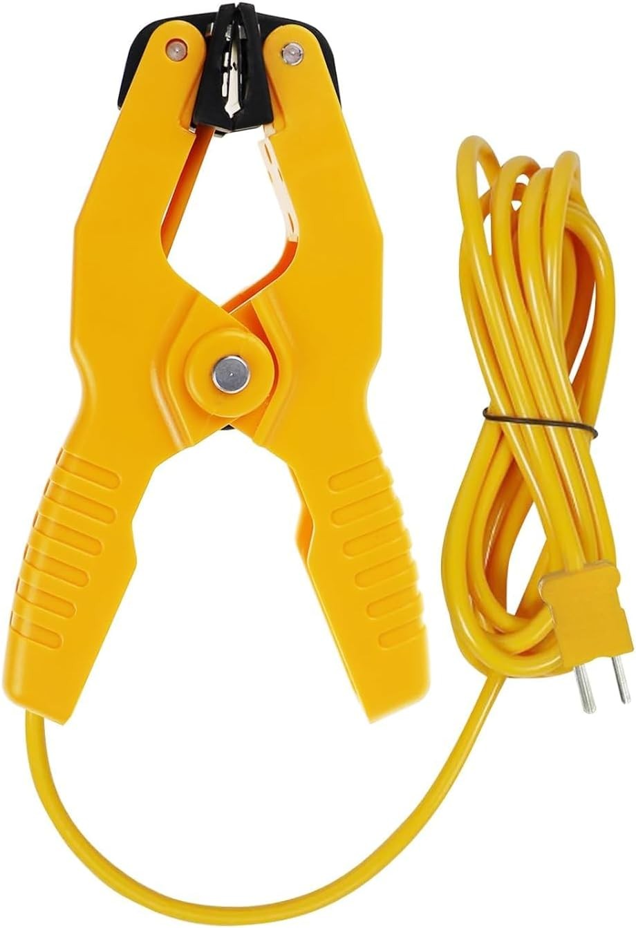 Temperature Clamp HVAC K-Type Thermocouple Thermometer Lead Probe Pipe Clamp Mul