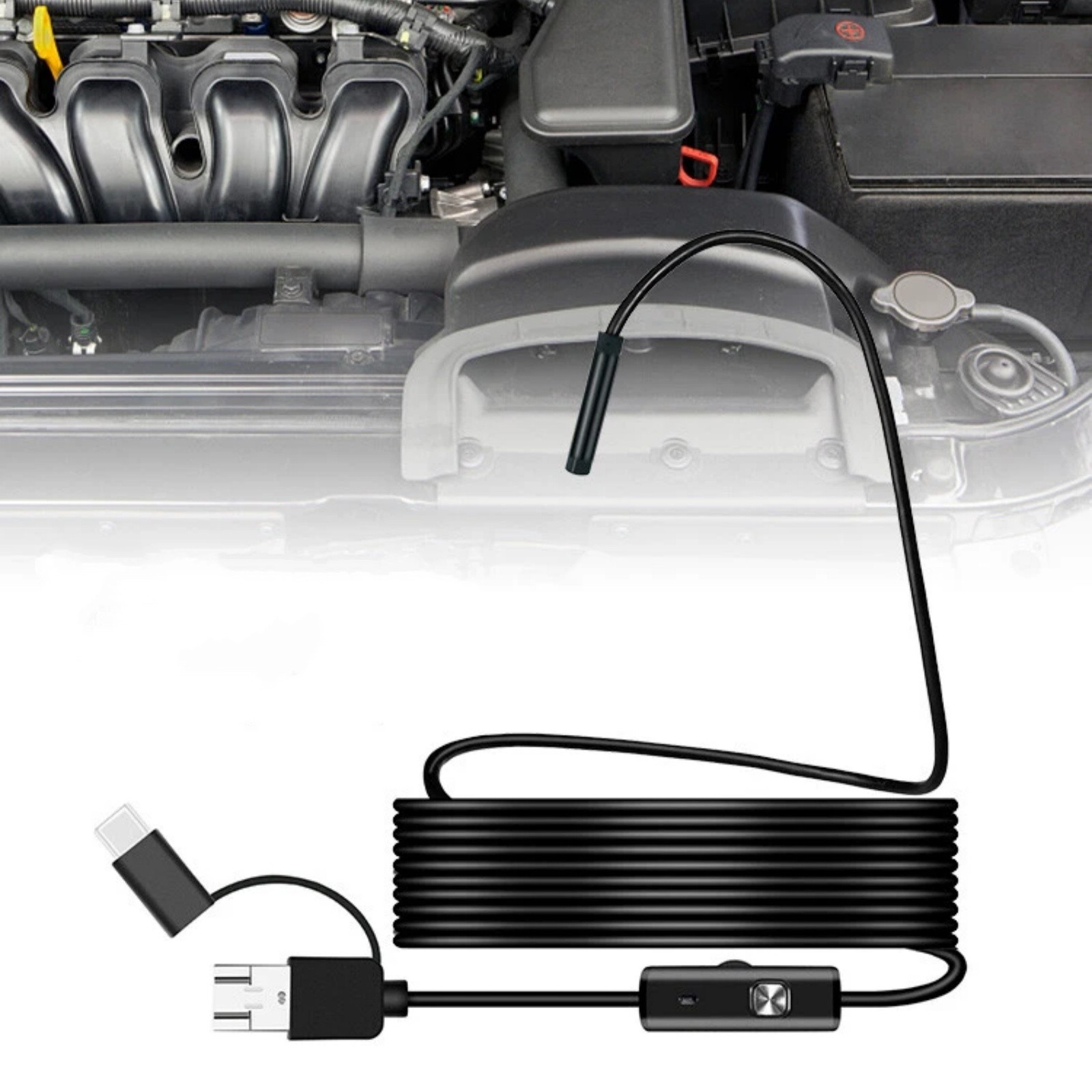 Endoscope 2M Cable 6 LED Inspection Camera for Android USB Type-C Waterproof