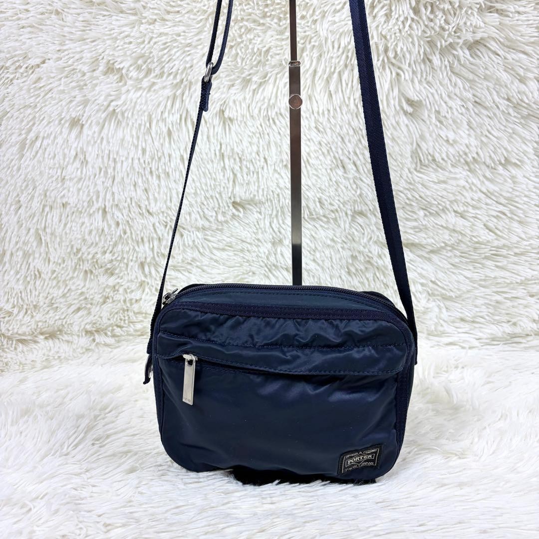 Porter Yoshida Bag Mini Shoulder Nylon Navy Excellent Condition