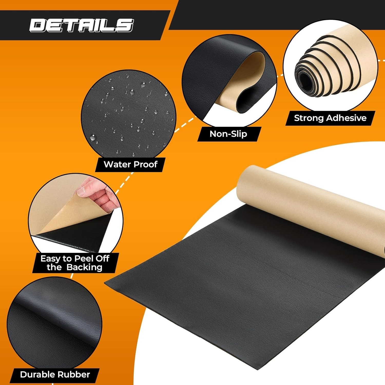 1/8” Thick Neoprene Sheets 12” Wide x 54” Long - Versatile for Costumes