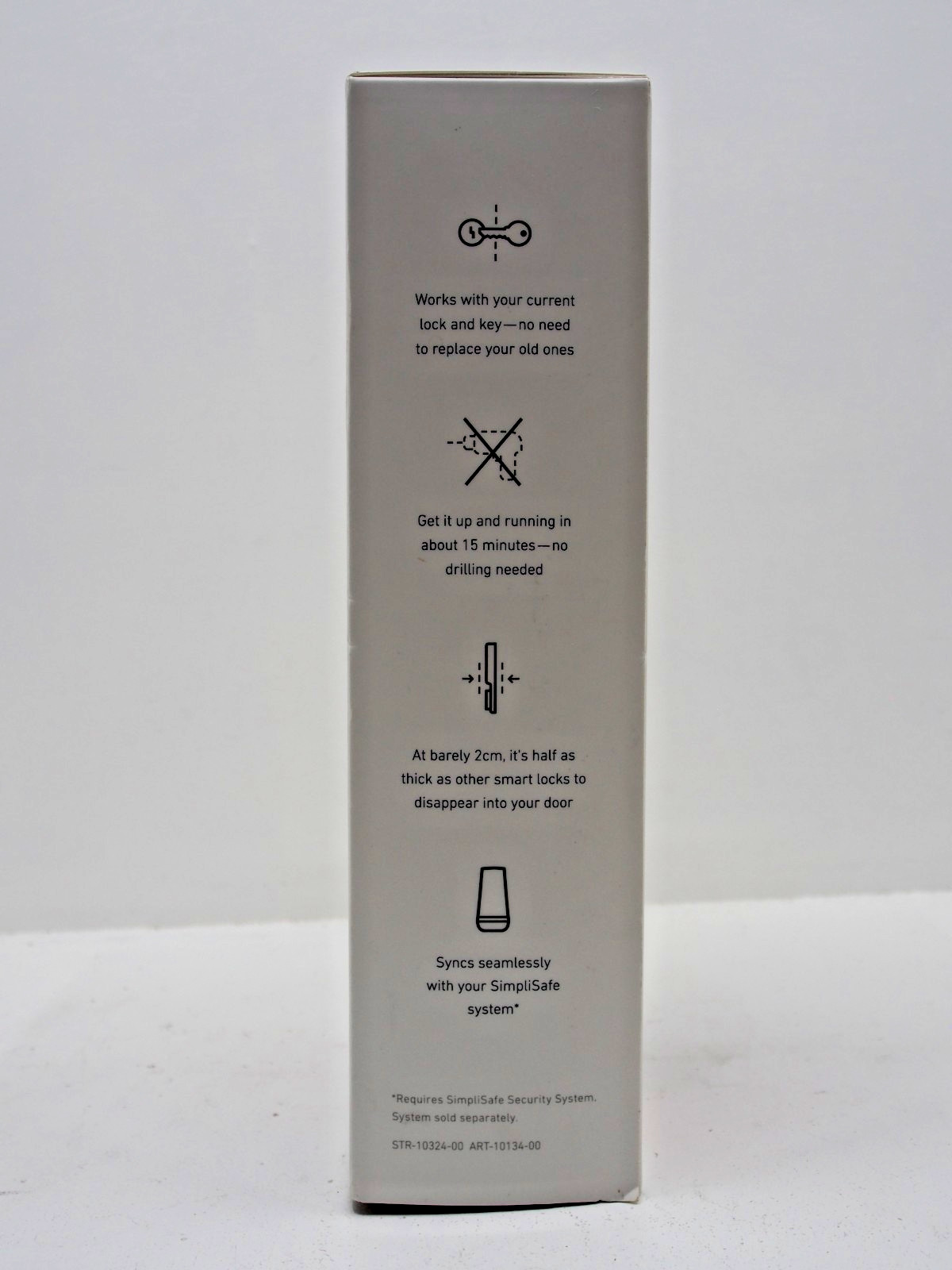 SimpliSafe Smart Lock & PIN Pad White Wireless Door Home Security