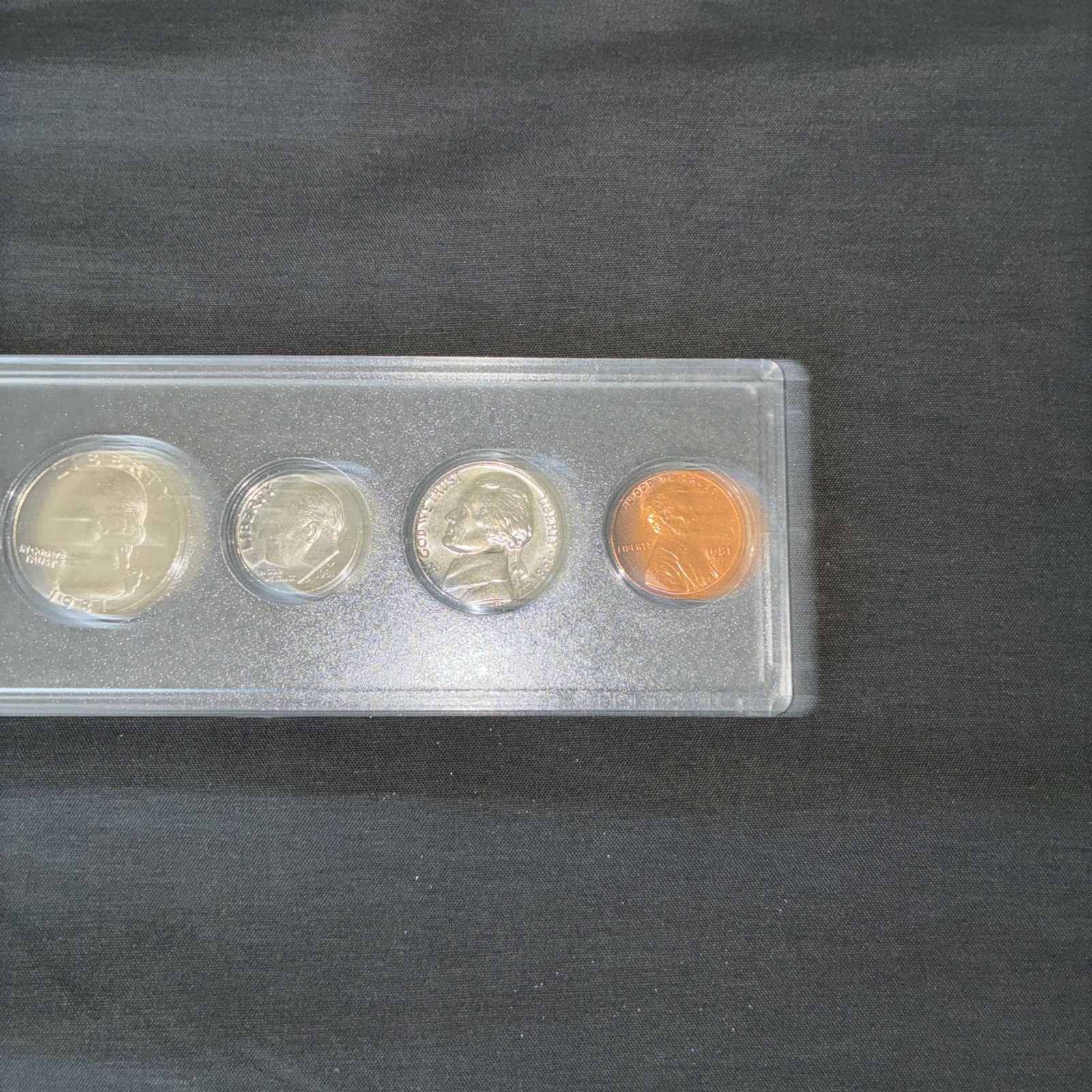 1981 Uncirculated Birth Year US Mint Set In Plastic Case