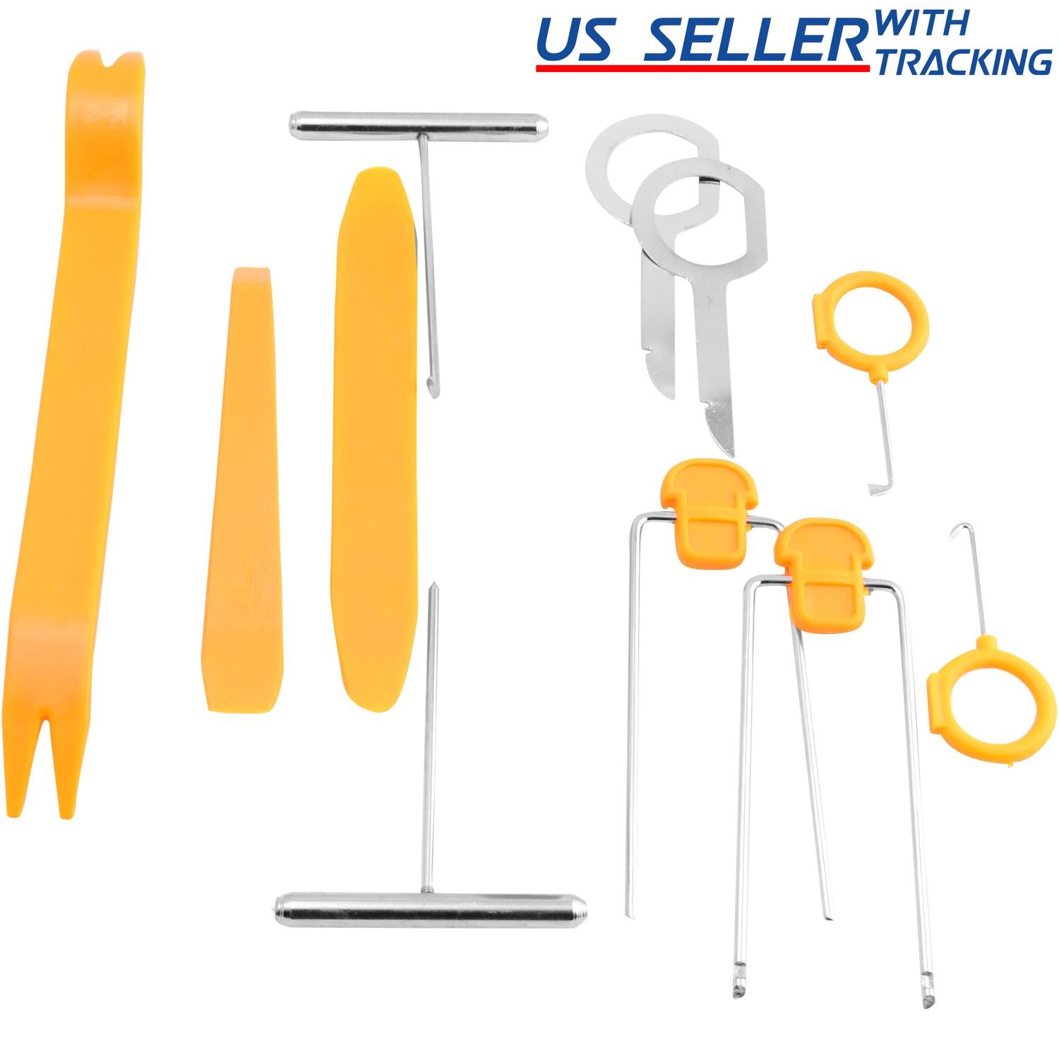 12pc Car Stereo Door Trim Dash Panel Removal Audio Installation Pry Tool Kit