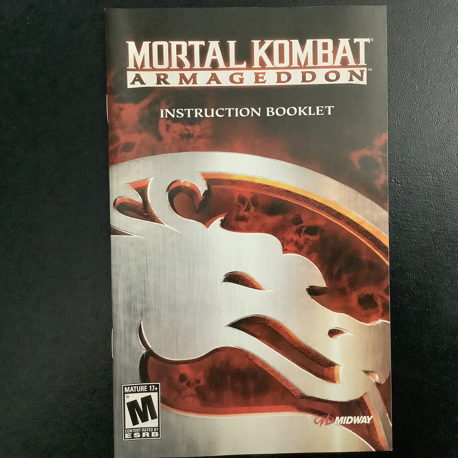 Mortal Kombat Armageddon PS2 PlayStation 2 Instruction Manual Only