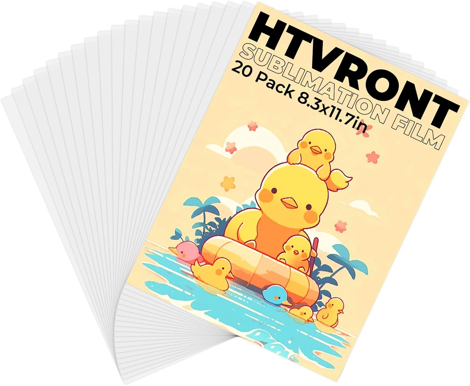 Printable Sublimation Heat Transfer Film for Phone Case Heat Press，20 Pack 3D Su