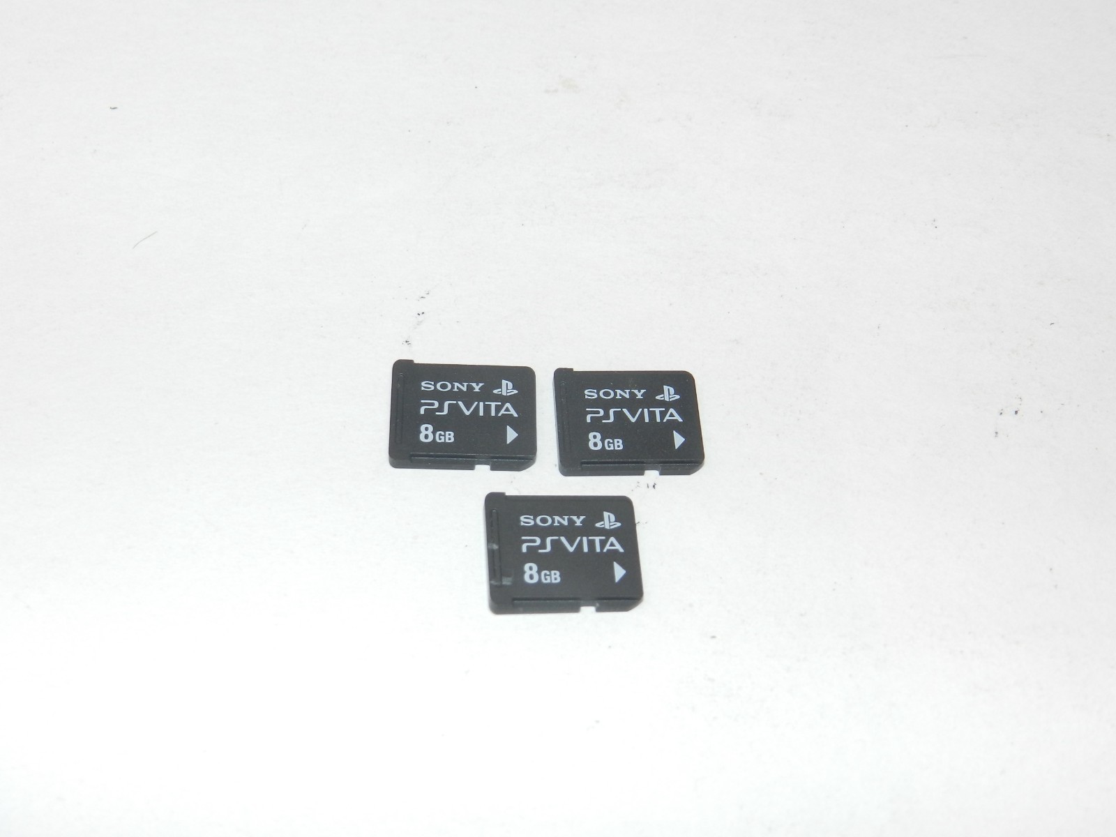 Lot of 3 Sony PS Vita 8 GB Memory Cards PSVita Lots Tested