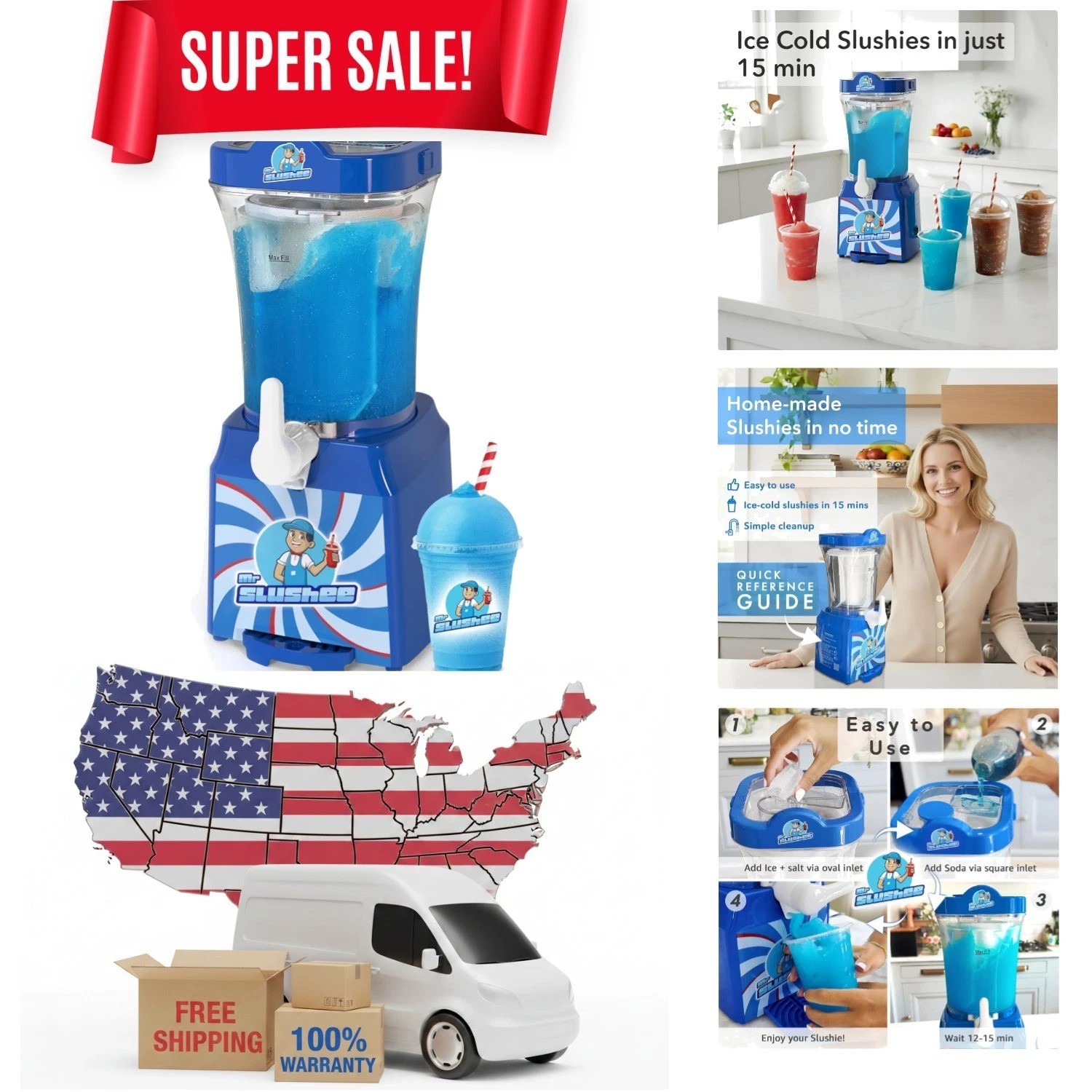Innovative Slushie Maker - Create Custom Frozen Drinks with Just Ice and Salt