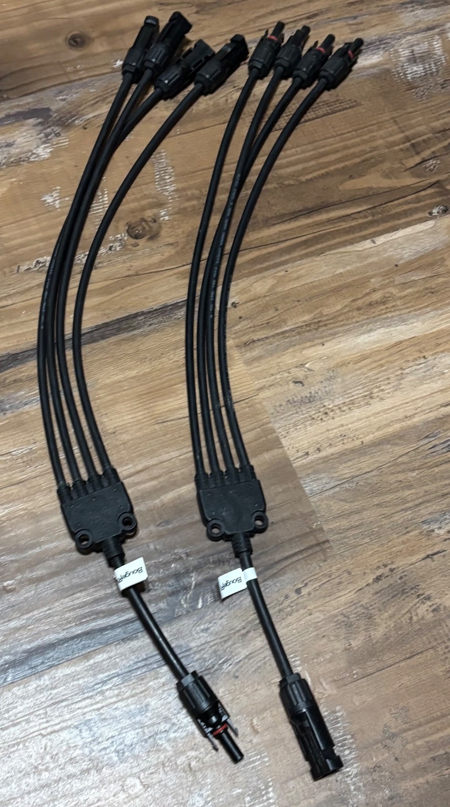 Y Branch Connectors Extra Long Solar Panel Parallel 4 line