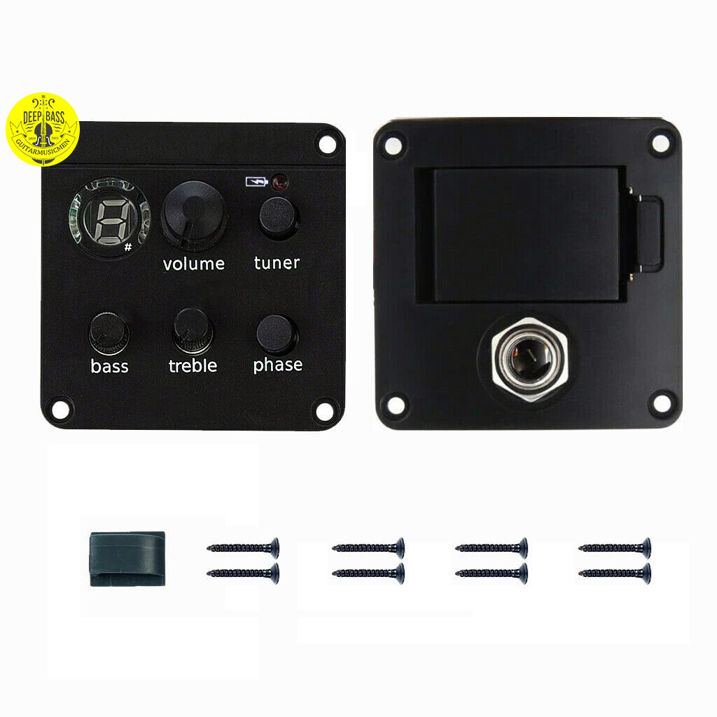 Acoustic Guitar Pickups ISYS+ Plus Onboard Preamp Piezo Pickups 2-Bands EQ Tuner