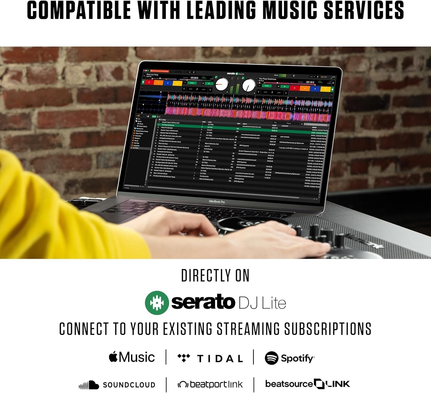 DJ Mixer with Lights & Speakers | Serato Lite Compatibility