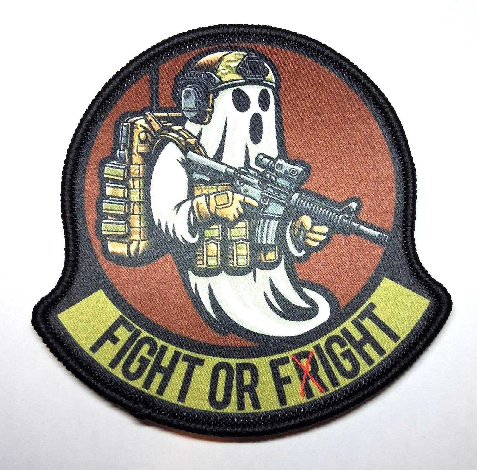 Fight or Fright Tactical Ghost Morale Patch - FREE Tracked US Shipping!