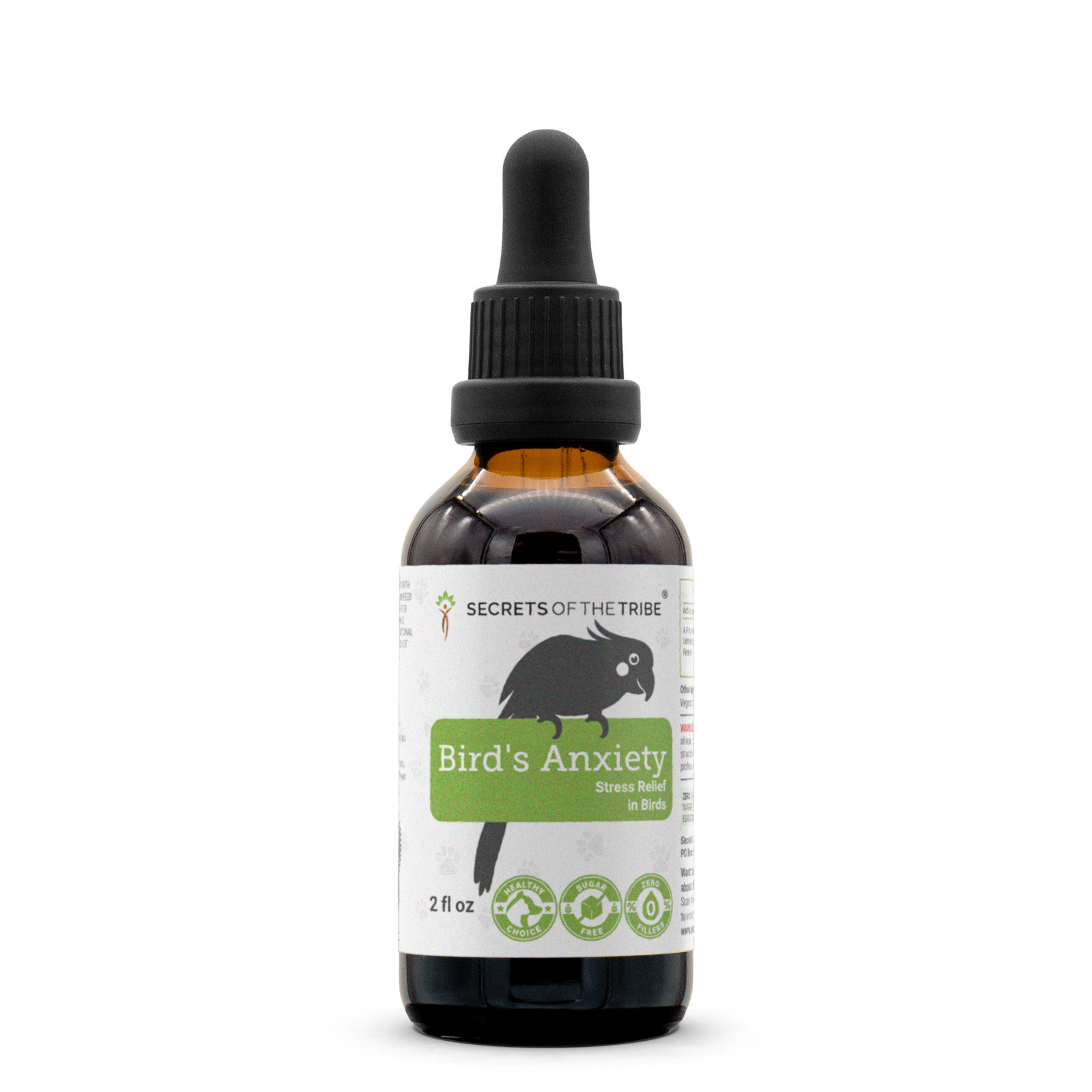 Bird's Anxiety Alcohol-Free Extract for Birds, Tincture, 2 oz