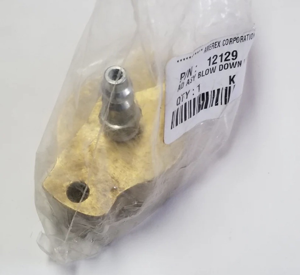 Amerex 12129 Blow Down Adapter OEM Fire Suppression System Part