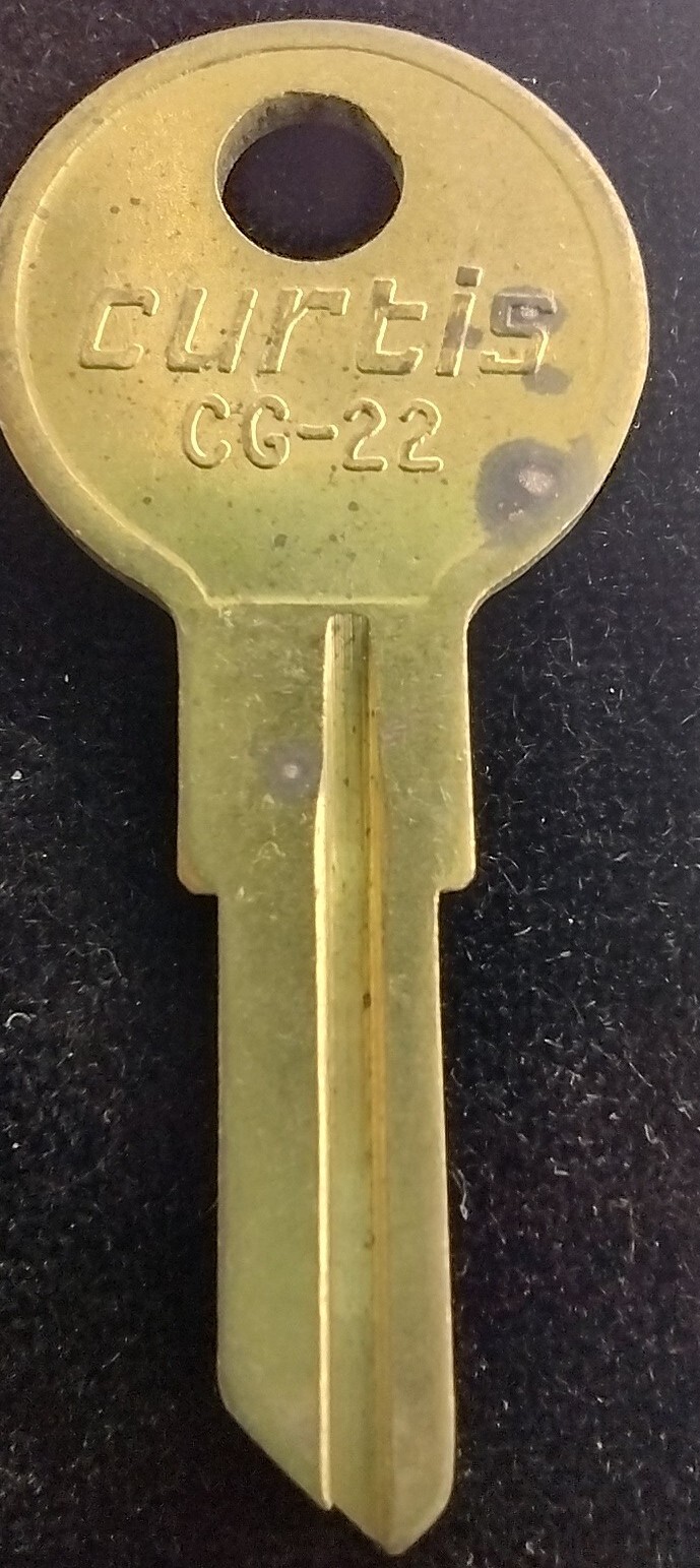 Blank Key Curtis CG-22 Appx 1.75” Uncut New Old Stock *Choose Quantity*
