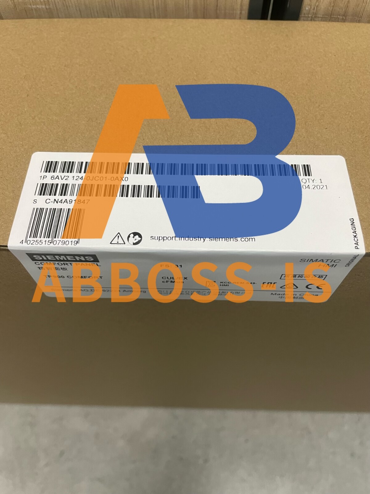 Siemens 6AV2124-0JC01-0AX0 6AV2 124-0JC01-0AX0 Simatic HMI TP900 comfort
