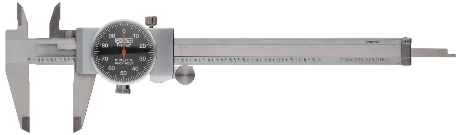 Fowler 52-008-707-0, Dial Caliper with 0-6 Measuring Range (Black)