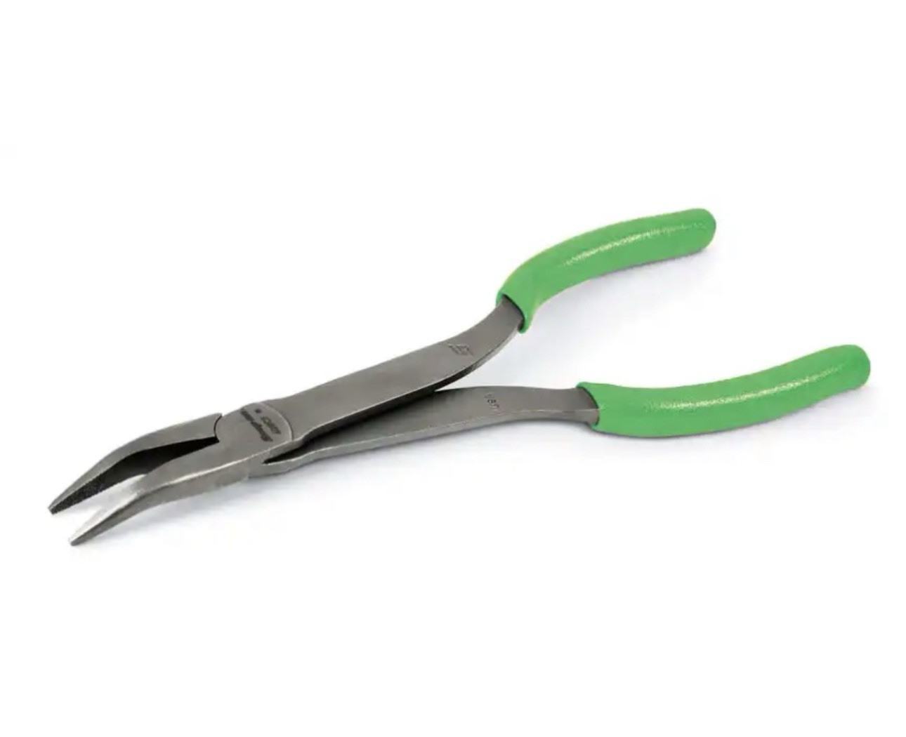 Snap On 9” Talon Grip Stork Bent Needle Nose Pliers In Green NEW
