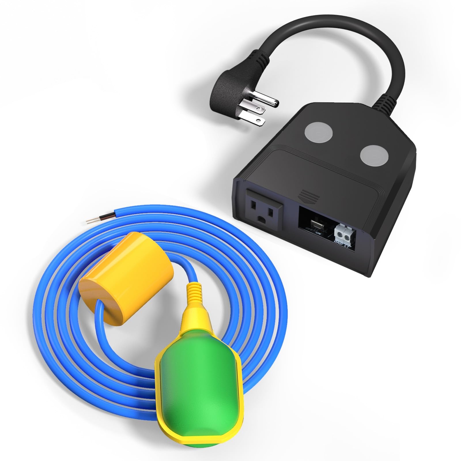 Sump Pump Alarm, High/Low Water Level Alarm with 120dB Alarm, Built-in Backup...