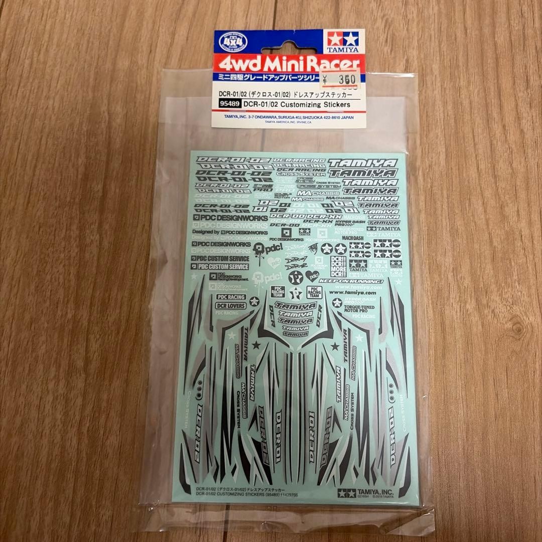Mini 4WD Decross Sticker for DCR-01/02 Tamiya 95489 Used