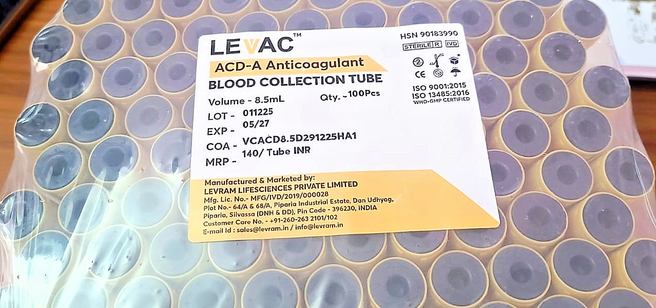 ACD-A 8.5ml LEVAC Levram Exp. May 2027-200 tubes