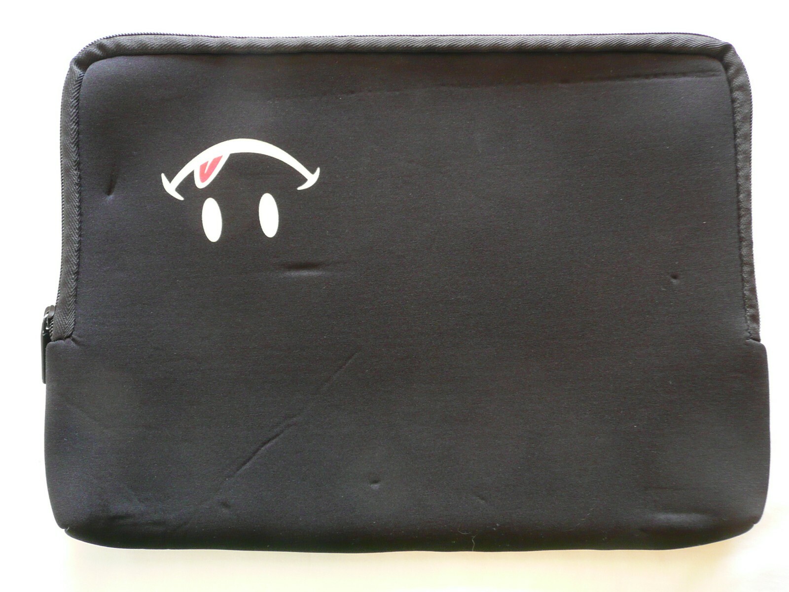 Unbranded Smiley Face Padded Laptop Tablet Sleeve Case Neoprene EUC 13" x 9.75"