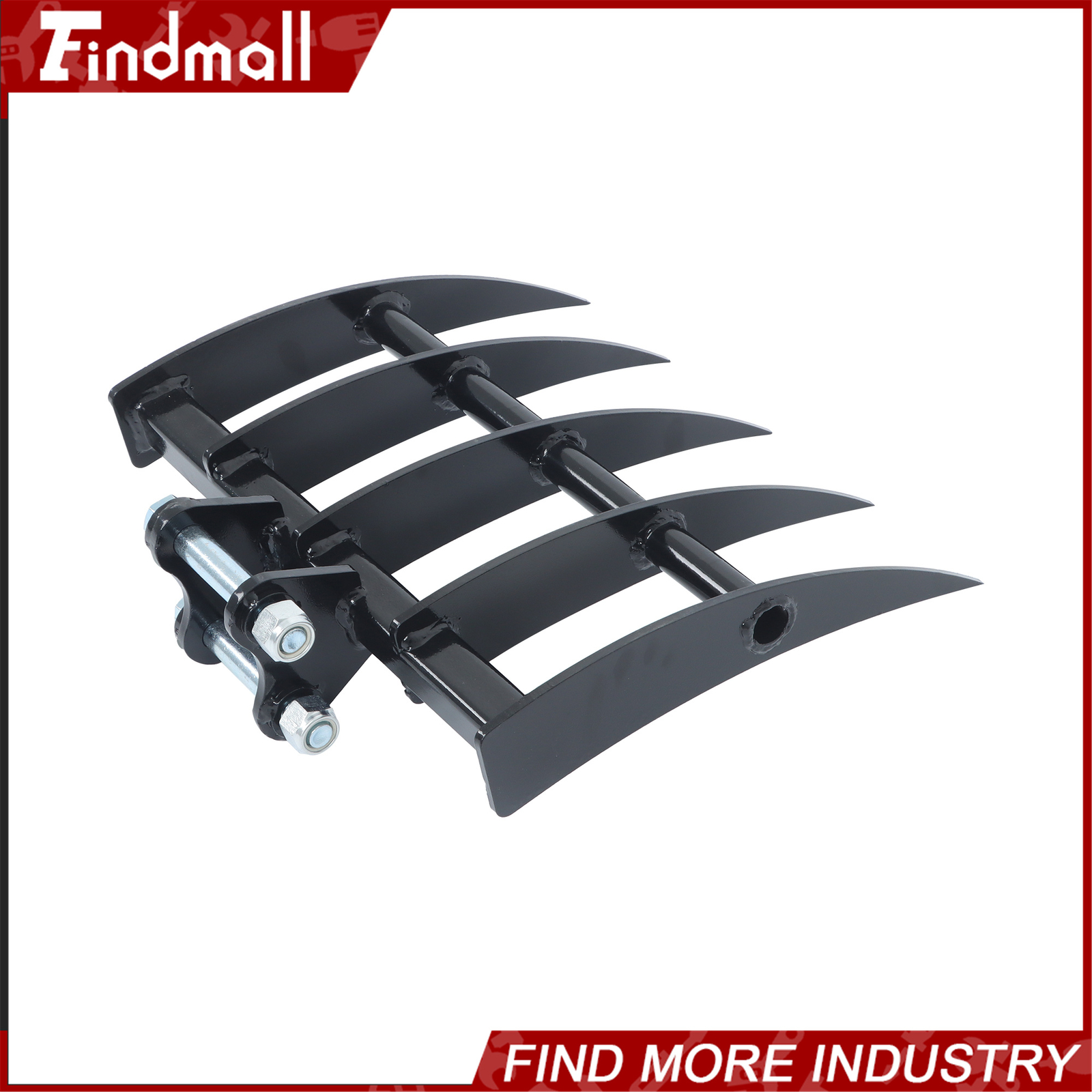 For One Ton to 1.5Ton Mini Excavator Small Digger Rake Attachments