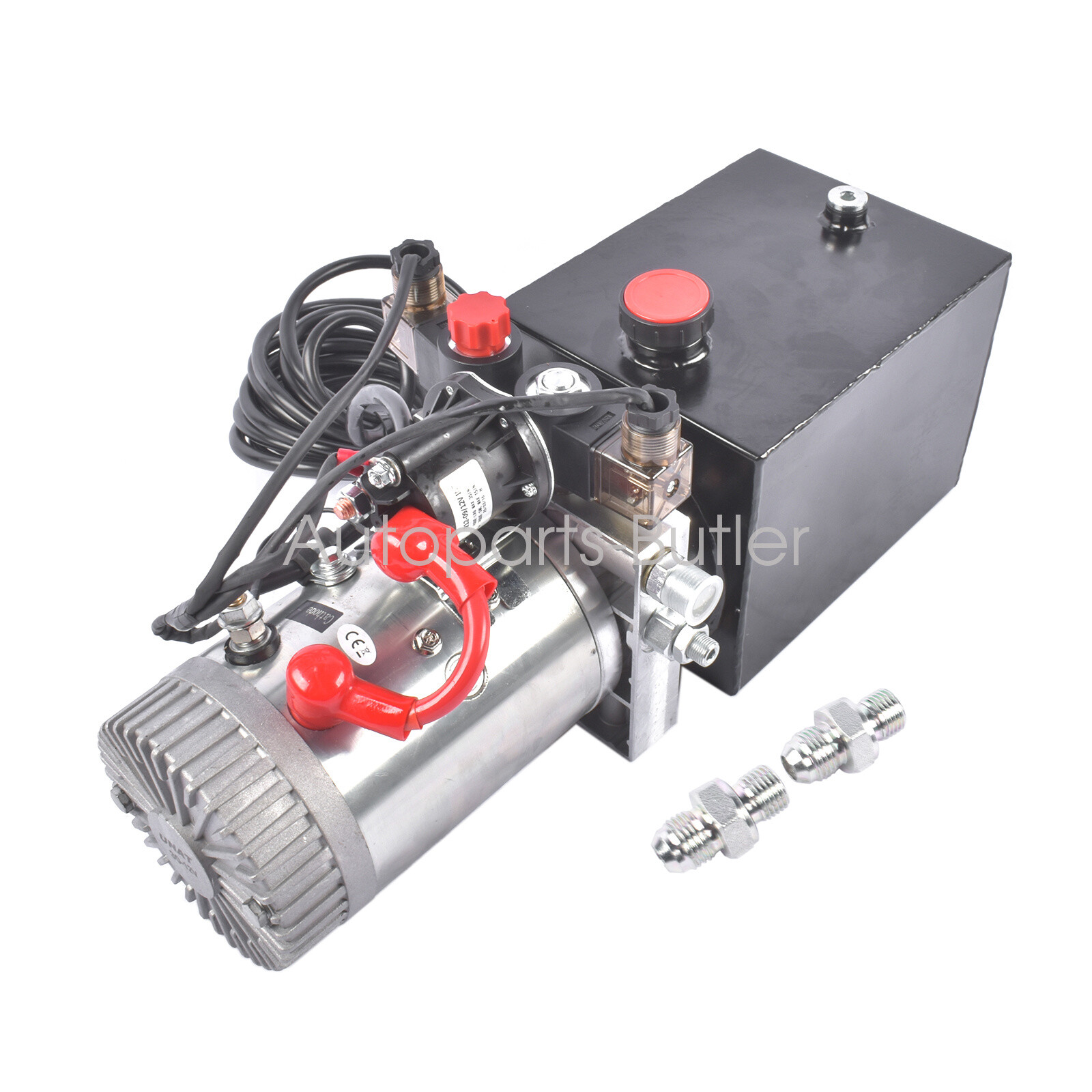 Hydraulic Power Unit Hydraulic Pump 12V Double Acting 4 Quart Dump Trailer