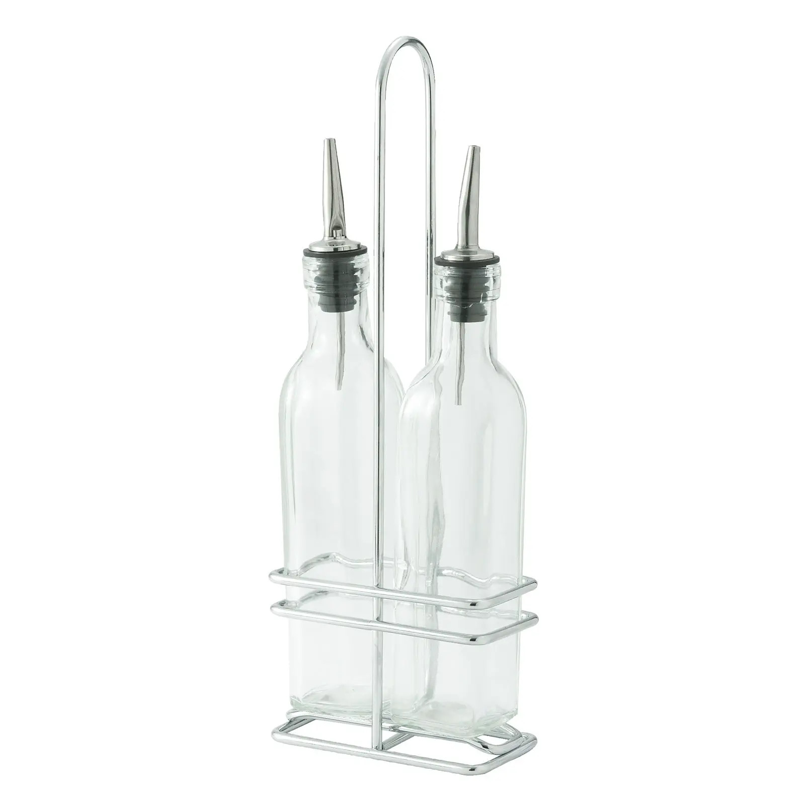 Winco GOB-8S Oil Bottle and Rack Set