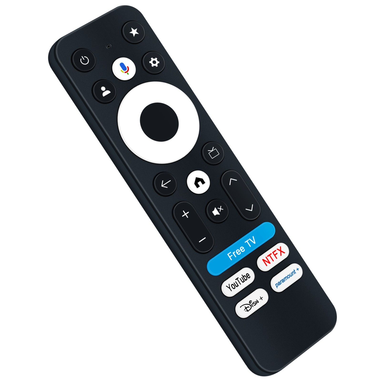 Voice Replacement Remote Control for Onn Google TV 4K Pro Device Model 100135769