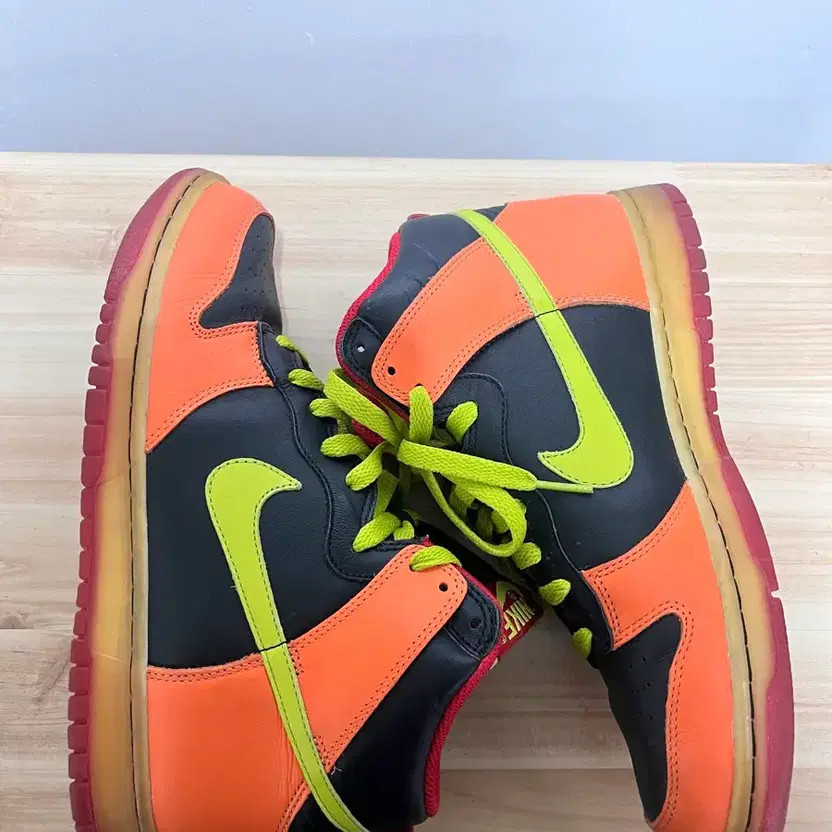 Nike Dunk High Orange Lime Black Red 265 Official