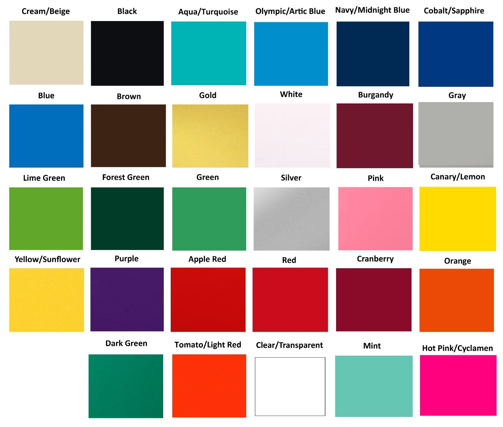 Self-Adhesive Calendar Color Sign Cut Vinyl PVC Like Oracal 651 Film Roll 5-Year