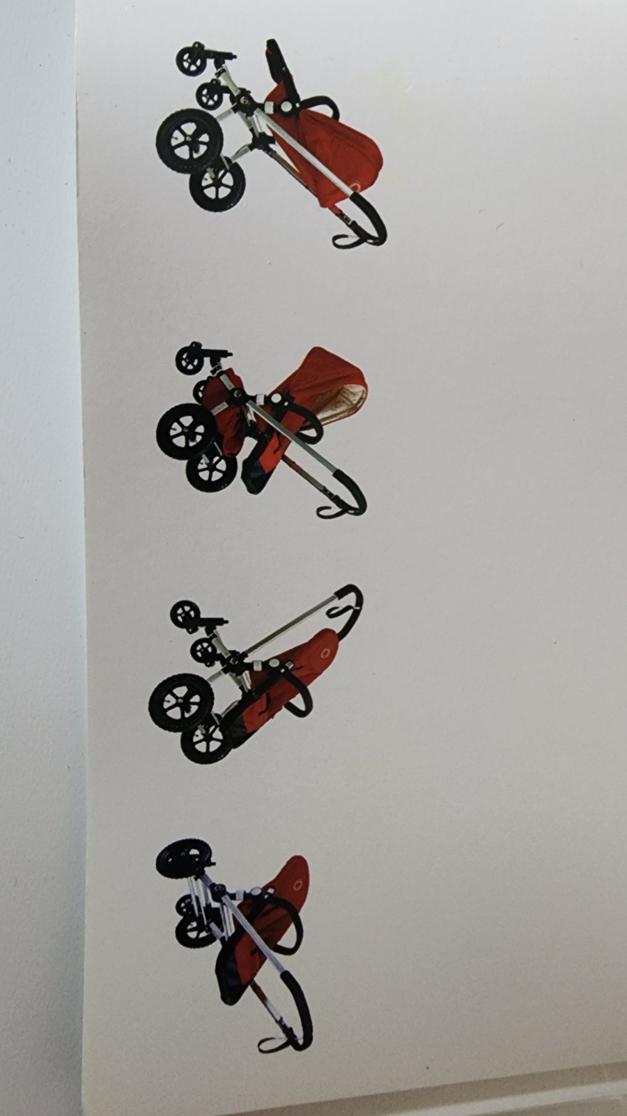 Bugaboo Frog Baby Stroller with Bassinet Attachment — RED , Excellent Condition