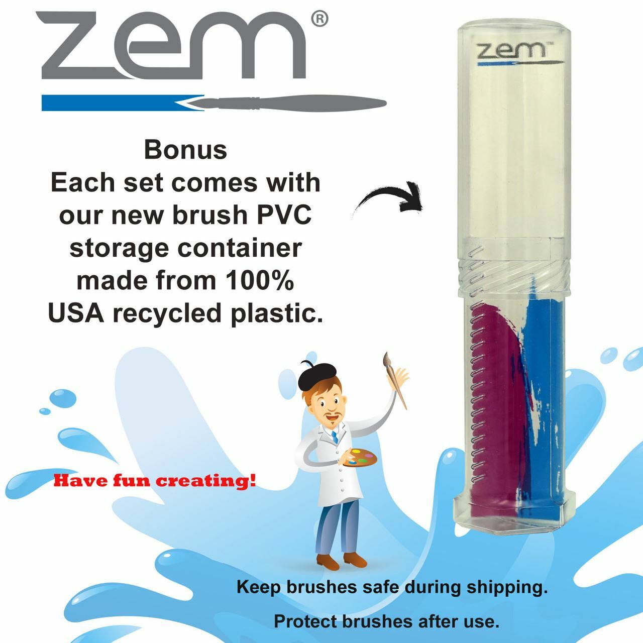 AS-218 Mongoose Synthetic Liners Brush Set 7 pcs