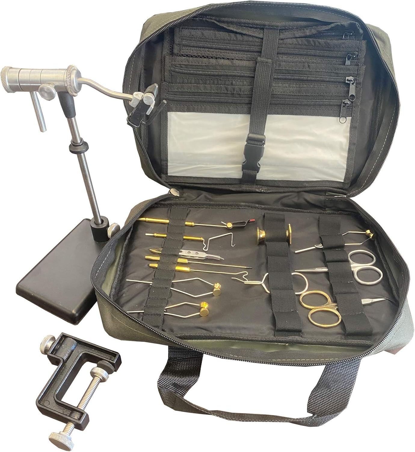 Zephr Travel Fly Tying Kit w/Travel Bag for Fly Tying or Tying Flies